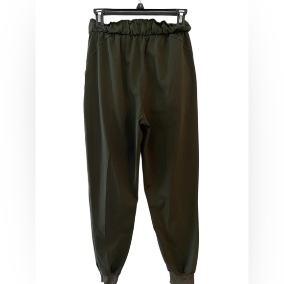 Lululemon Army Green High Rise Joggers Size 4 Stretch Athletic Drawstring - Picture 3 of 6